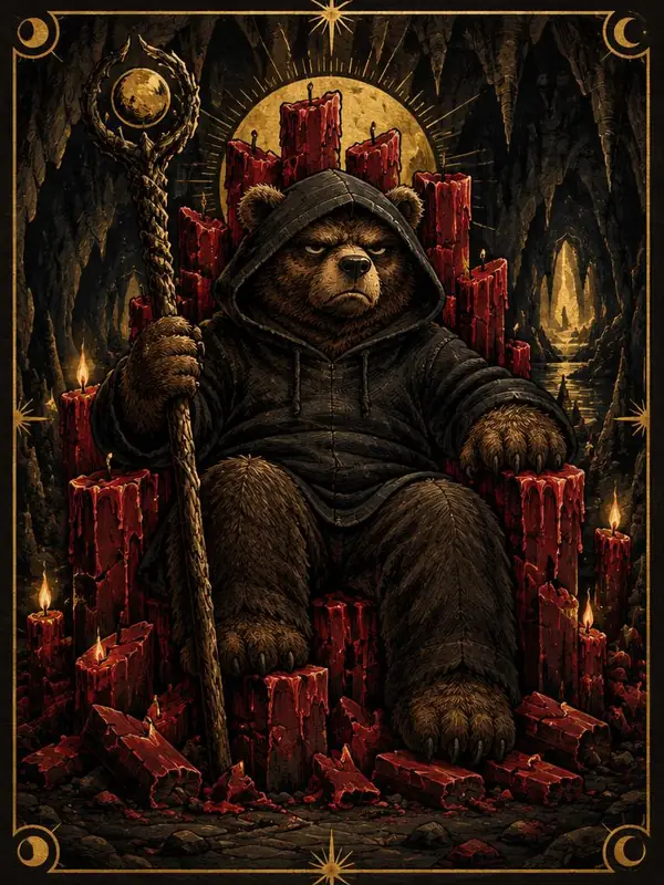 Hoodie Bear Warlord — The Devil